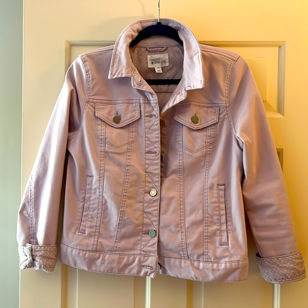 Lavender Denim Jacket - M